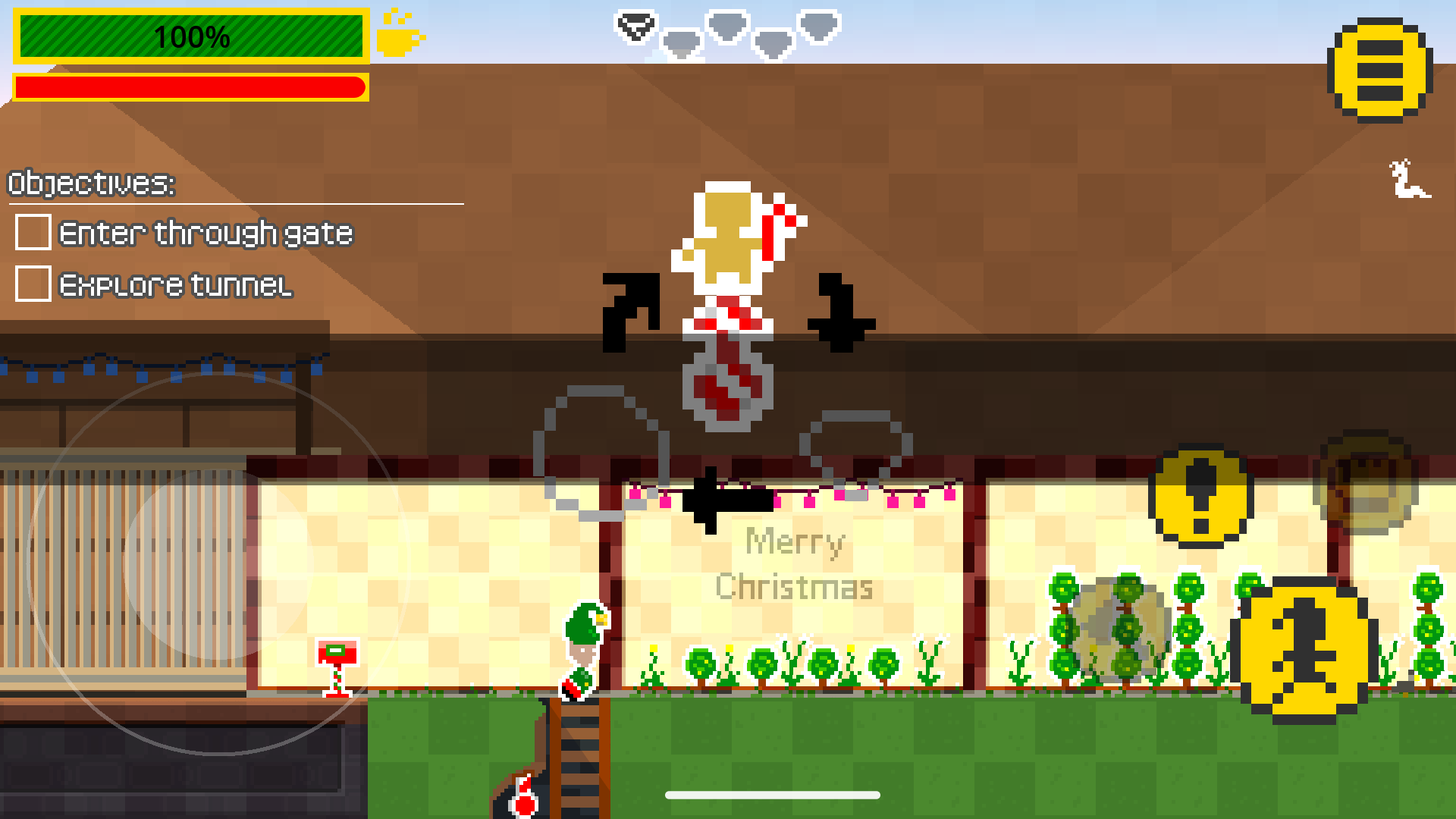 Screenshot of ElfMiner game.
