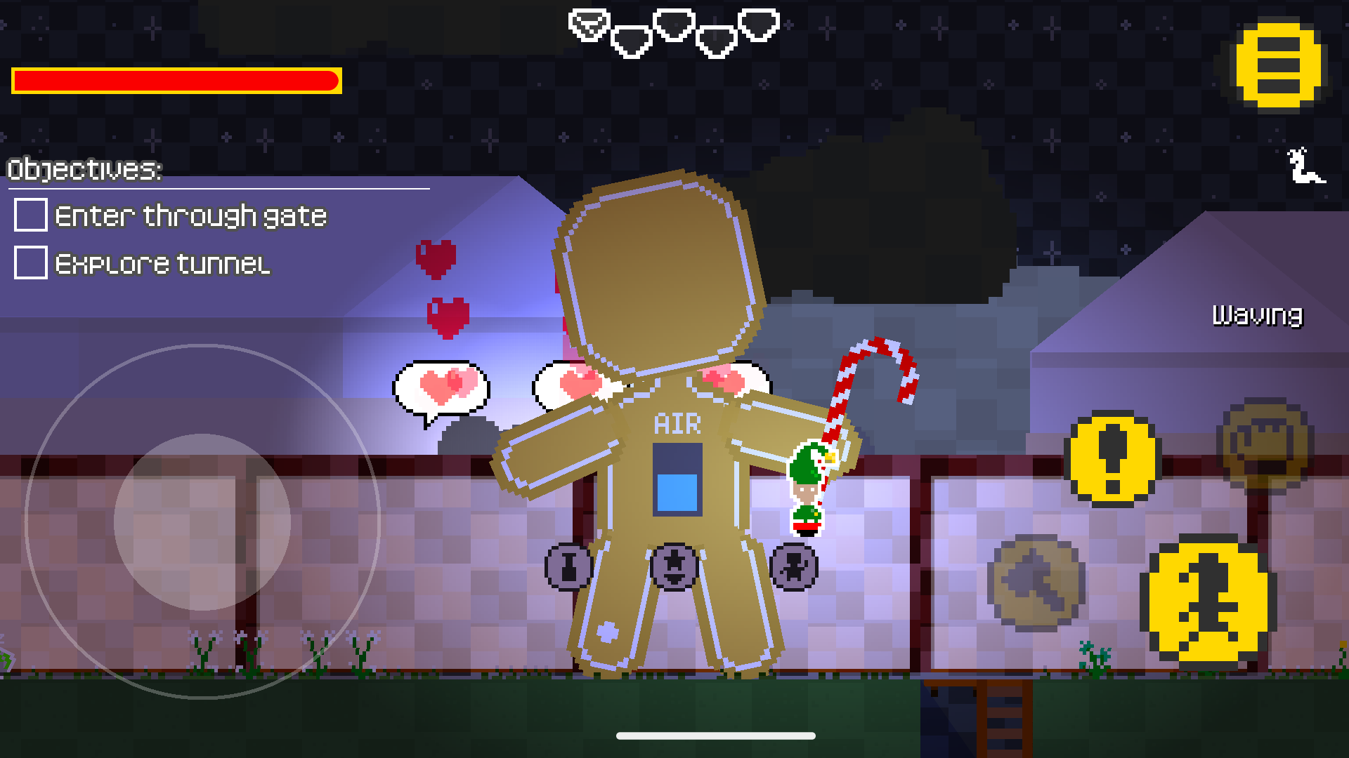 Screenshot of ElfMiner game.