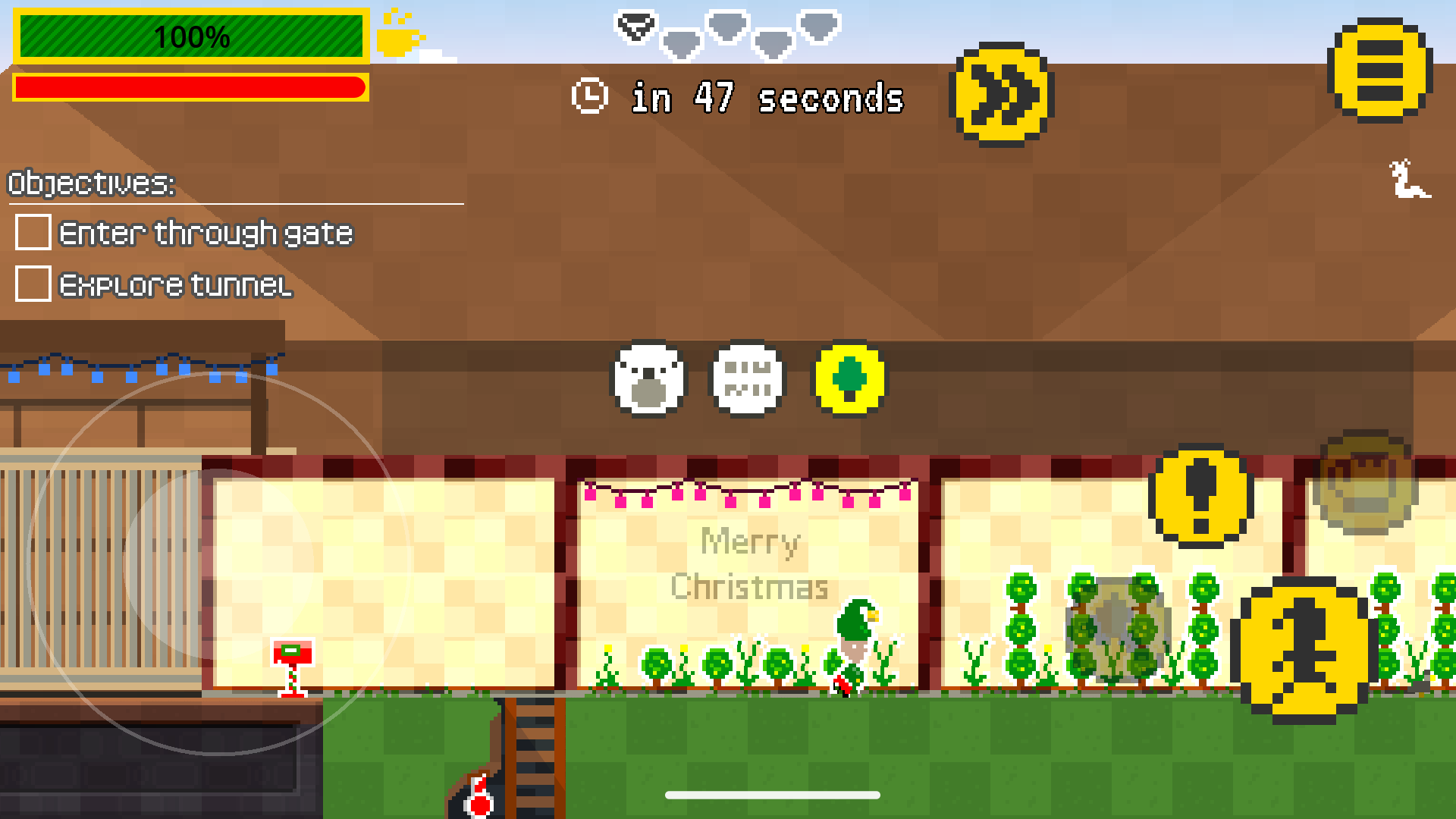 Screenshot of ElfMiner game.